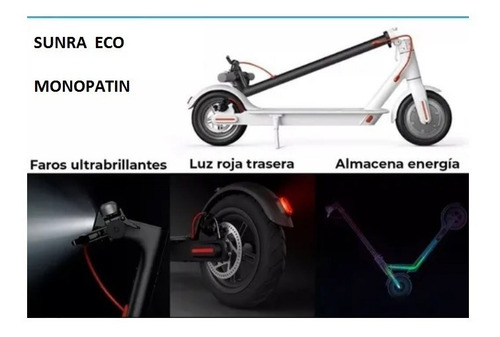 Monopatin Electrico Sunra Eco Bateria De Litio Nuevo 2021 A