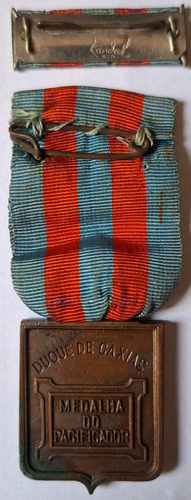 Medalha Do Pacificador Duque De Caxias Antiga Fita E Barreta (Usado)