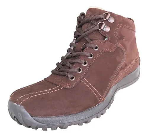 Botas Casual Hombre Speedy 722b Cafe Sintetico Textil