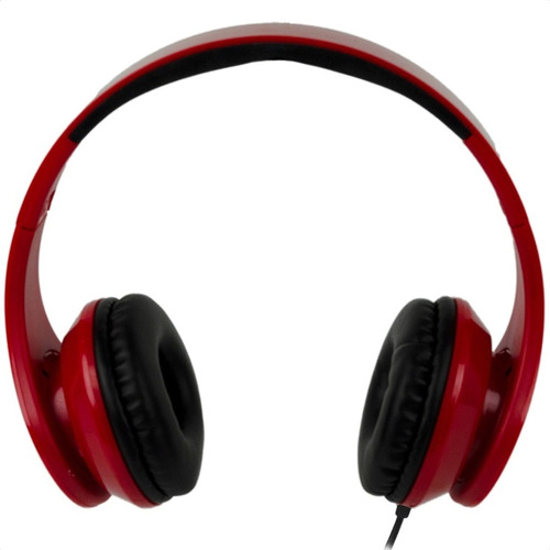 Diadema Easy Line Viva! Sound 3.5mm Audifonos Microfono Rojo