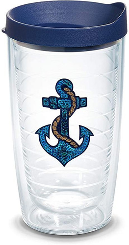 Tervis 1164529 Ancla - Lentejuelas Vaso Con El Emblema Y La 