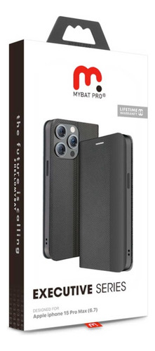 . Funda Mybat Cartera Para iPhone 15 Pro Max Negra Executive