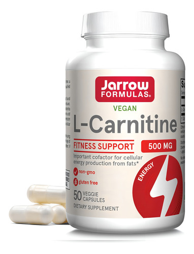 Jarrow Formulas L-carnitina 500 Mg 50 Cápsulas Sabor Sin Sabor
