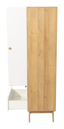 Imagen 10 de 10 de Ropero Muebles Placard 3 Puertas Roble Miel Con 2 Cajones