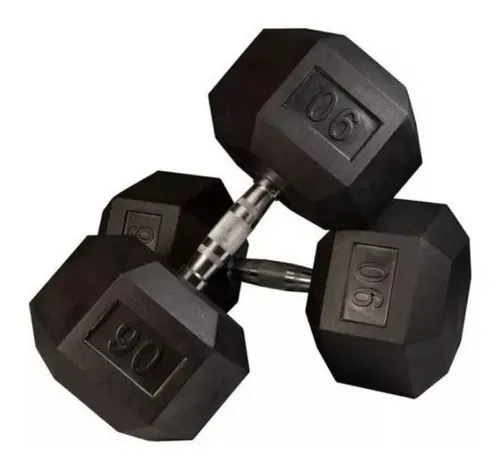 Set De Mancuernas Par De Pesas Para Hacer Ejercicio Gym 90lb