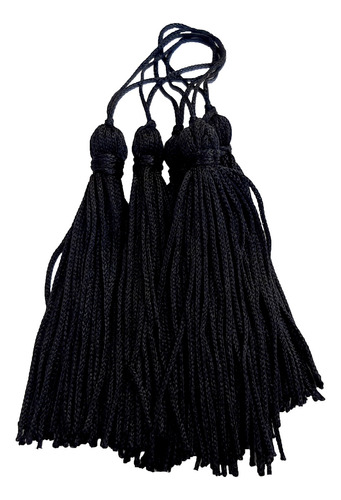 Tassel Preto 100 Unidades Franja Pingente De Seda