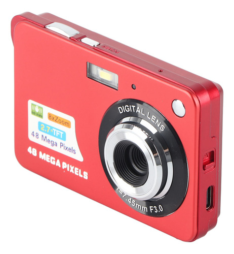 Câmera Digital 4k 48mp Anti Shake 8x Zoom Lcd De 2,7 Polegad