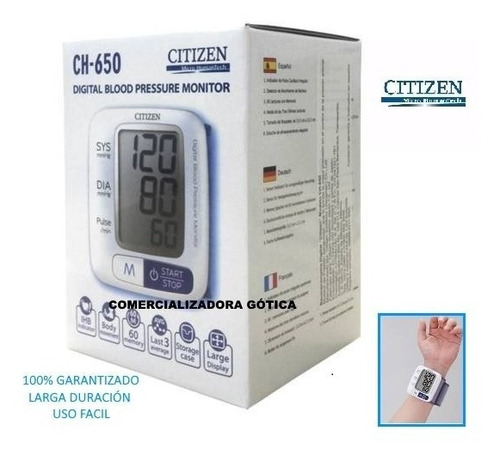Tensiometro Digital Citizen Ch-650 - Medidor De Presión