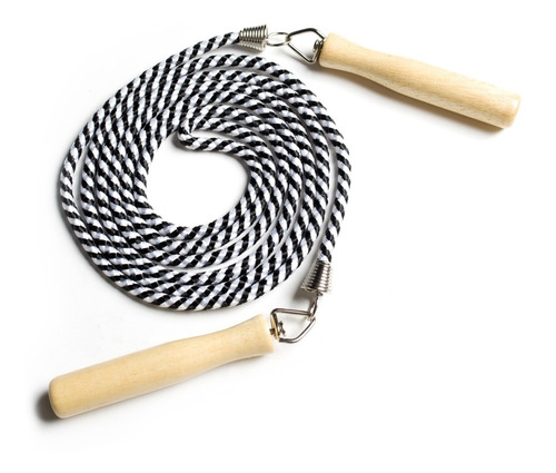 Imagen 1 de 1 de Cap Adjustable Cotton Jump Rope With Wooden Handle