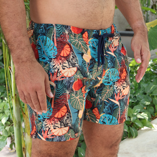 Traje De Baño Hombre Para Playa Corto Y Cómodo 115-04 Xl