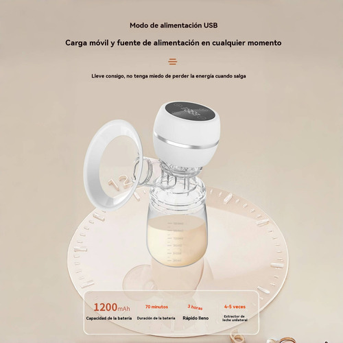Extractor De Leche Eléctrico Sacaleche 3 Modos 9 Niveles