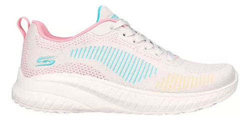 Tenis Mujer Skechers Bobs Squad Chaos - Rosa-blanco