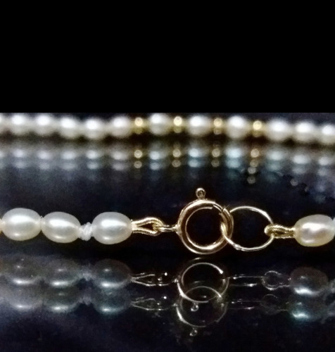 Imagem 4 de 7 de Pedras - Choker Pérolas Entremeios/fecho De Ouro Cod245c175