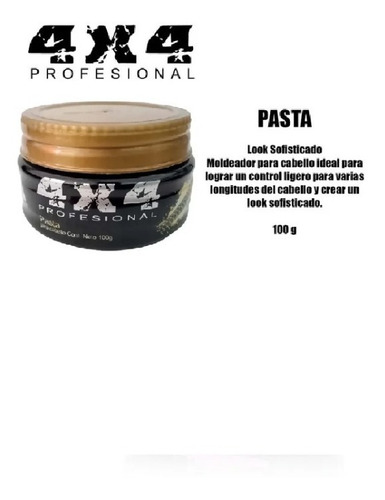 Pasta Profesional Para Caballero- 100g 4x4