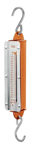 Báscula industrial analógica colgante Truper BAS-R 50kg naranja