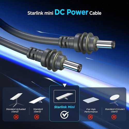 Cable De Corriente Continua Para El Starlink Mini