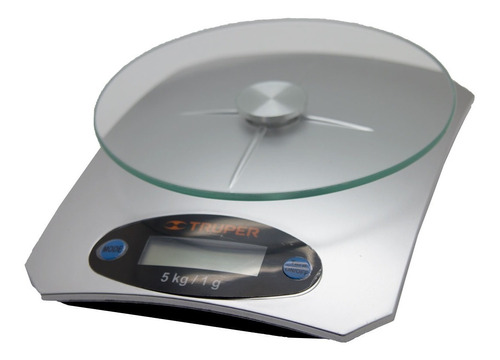 Báscula Digital Gramera 5 Kg Plato De Vidrio Truper