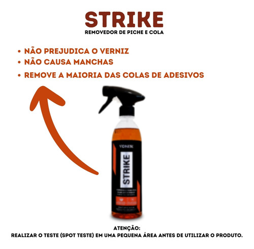 Removedor Strike Vonixx Tira Piche E Cola 500ml Aplicador