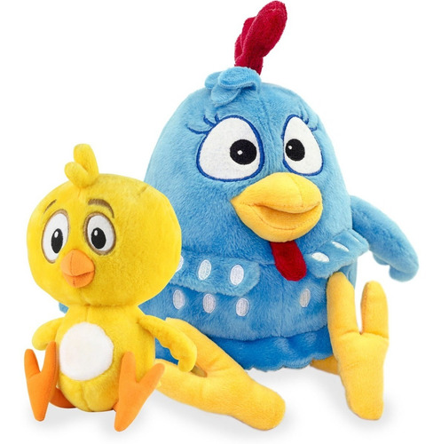 Combo De Peluches: Gallina Pintadita + Pollito Amarillito