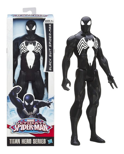 Spider Man Black Suit Figura Marvel Ultimate Sinister 12puLG