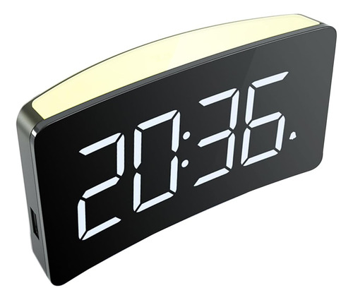 Reloj Despertador Digital Con Alarma Doble Y Luz Nocturna