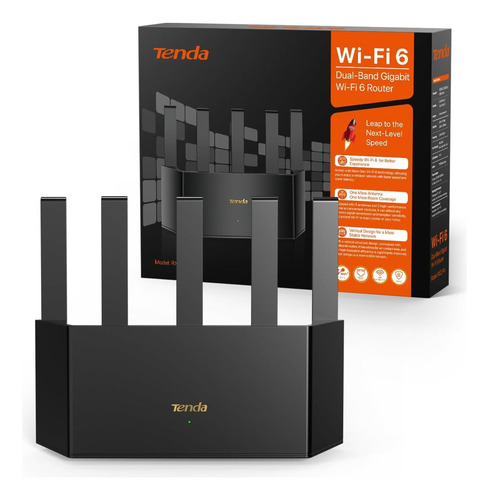 Tenda Router Tx2l Pro Wifi Ax1500 Doble Banda Access Negro