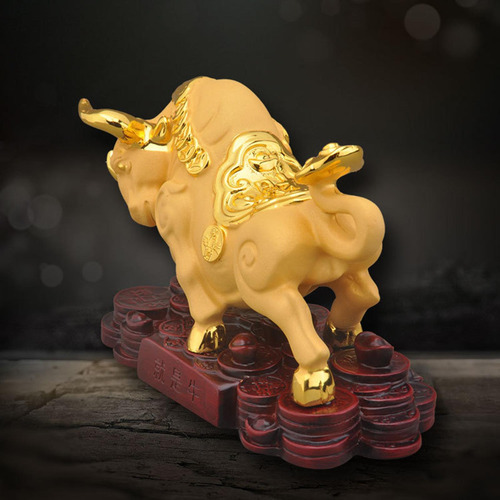 Novedad Estatua Animal Pintado A Mano Fengshui Obra De Arte