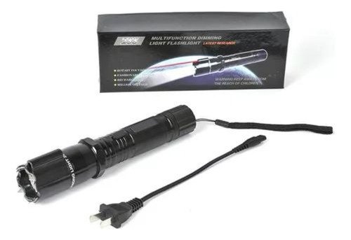 Linterna Manual 288 Led Y Laser Linterna Negro Luz Blanco