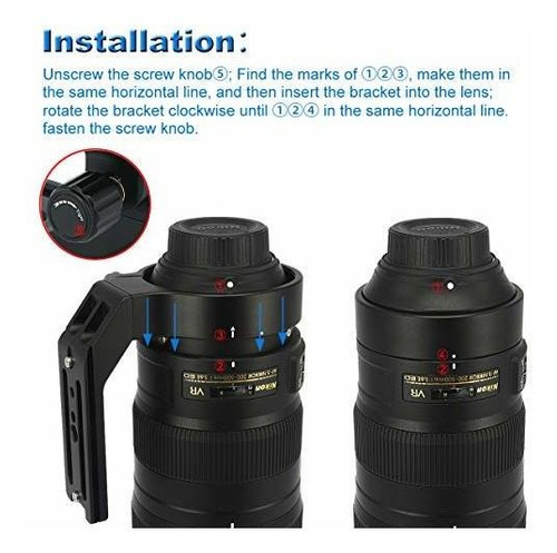 Lmr N25 Soporte Anilla Repuesto Para Nikon Af Nikkor Ed