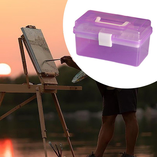 1 Caja De Almacenamiento De Herramientas De Pintura, Caja De
