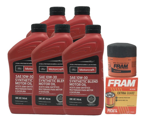 Kit Cambio Aceite Motorcraft Ford Escape 2.3l 2005 Al 2008