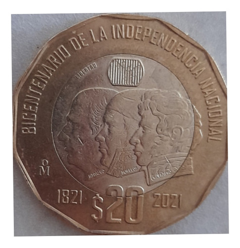 Moneda 20 Pesos, Bicentenario De La Independencia Nacional