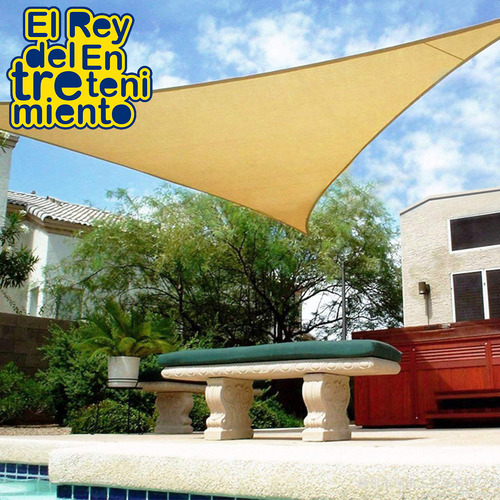 Lona Toldo Vela Triangular Filtro Uv 3,6m Sombra El Rey