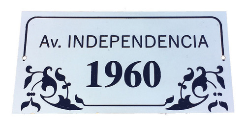 Imagen 1 de 10 de Placa Grabada Con Dirección, Número Frente De Casa 20x15cm.