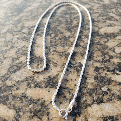 Corrente Masculina Cordão Baiano 70cm Prata 925 Super Cor Prateado