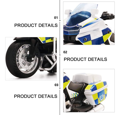 Minijuguete Para Motocicletas Con Tracción Por Fricción, 1 U