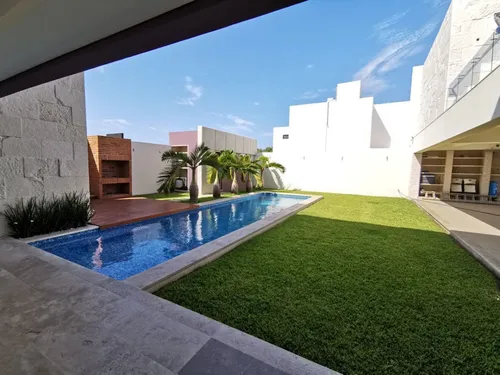 Casa Lujosa En Residencia En Las Palmas Green Con Alberca