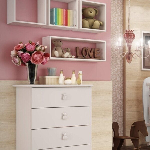 Mueble rectangular Percasa White F con hornacina 24 cm x 68 cm