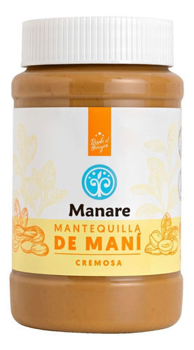 Mantequilla De Maní 100% Natural 500gr Sin Aditivos Manare
