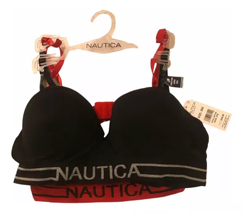 Sostén Náutica Talla 36c, Pack (2), Rojo/negro