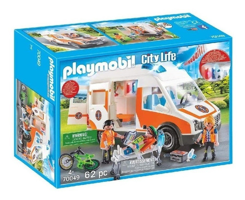 Playmobil - Ambulancia Con Luces 70049