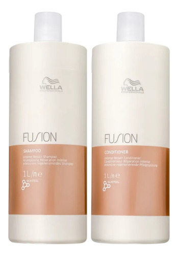 Wella Kit Fusion Shampoo + Condicionador 1 Litro Original
