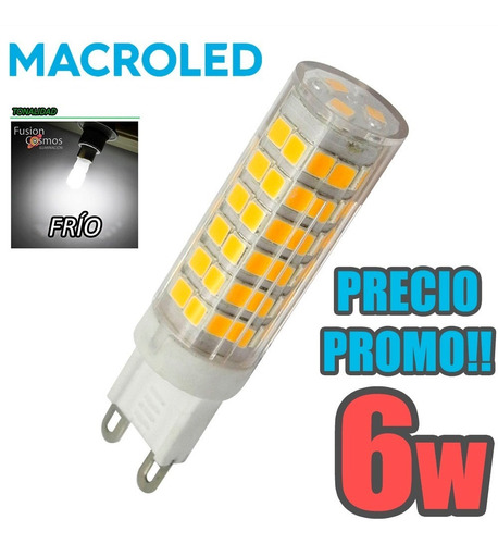 Lampara Bipin Led 6w G9 Calida O Fria 220v Macroled $promo!