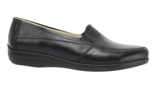 comprar Zapato Dama Comodo Cafe Piel Descanso De Piso