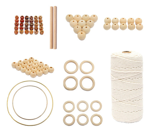 Kit De Cordón De Macramé Diy Para Colgar Plantas 85 Piezas