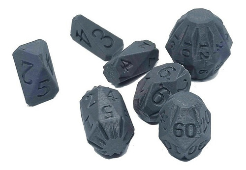 Kit De Dados Para Rpg Com Sete Dados Conjunto D&d Dice Idioma Não aplicável 0