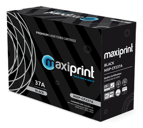 Toner Maxiprint Compatible Hp Negro Cf237a 37a