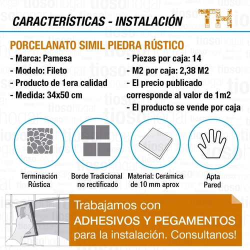 Imagen 6 de 10 de Revestimiento Piedra Pared Pamesa Fileto Rustico Mix Natural