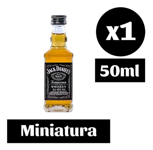 Imagen 4 de 6 de Mix 4x Miniatura Jack Daniels 50cc Coleccionable