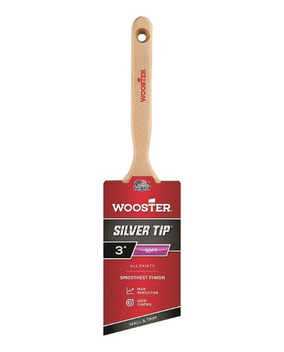 Brocha Angular Para Pintar 3'' 76mm Silver Tip 5221 Wooster